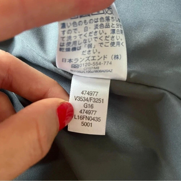 Lands End black puffer vest winter down filled feathers  2X - Picture 6 of 9